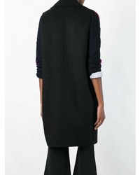 Черное пальто без рукавов от Marni