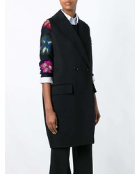 Черное пальто без рукавов от Marni