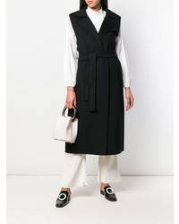 Черное пальто без рукавов от 'S Max Mara