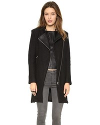 Женское черное пальто букле от BB Dakota