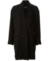 Женское черное пальто букле от Isabel Marant
