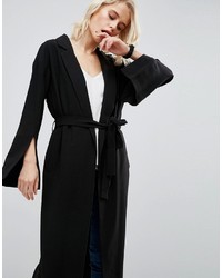 Женское черное пальто дастер от Asos