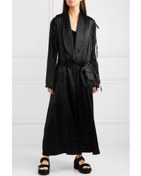 Женское черное пальто дастер от Ann Demeulemeester