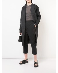 Женское черное пальто дастер от Rick Owens
