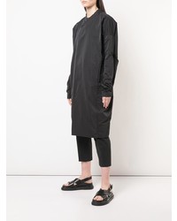 Женское черное пальто дастер от Rick Owens