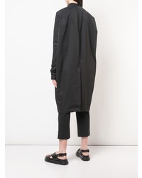 Женское черное пальто дастер от Rick Owens