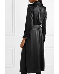 Женское черное пальто дастер от Fleur Du Mal