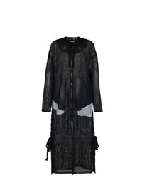Женское черное пальто дастер от Faith Connexion