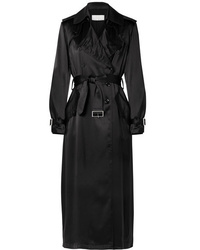 Женское черное пальто дастер от Fleur Du Mal