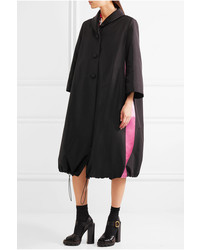 Женское черное пальто дастер от Prada
