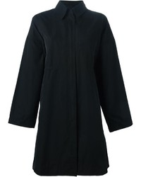 Женское черное пальто дастер от Victoria Beckham