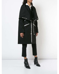 Черное пальто-накидка от Calvin Klein
