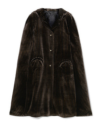 Черное пальто-накидка от Blazé Milano