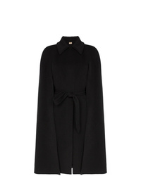 Черное пальто-накидка от Burberry