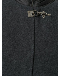 Черное пальто-накидка от Fay