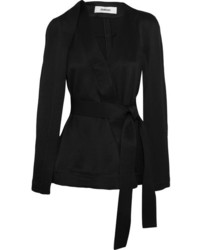 Черное пальто-накидка от Chalayan