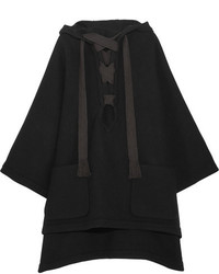Черное пальто-накидка от Chloé