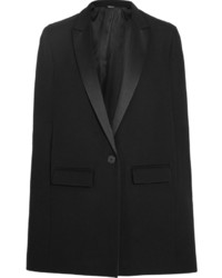 Черное пальто-накидка от DKNY