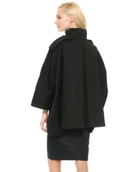 Черное пальто-накидка от Acne Studios
