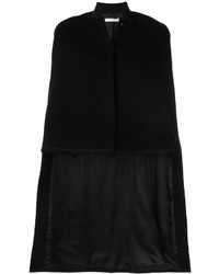 Черное пальто-накидка от Givenchy