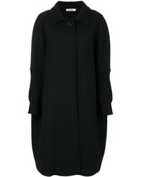 Черное пальто-накидка от Jil Sander