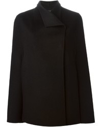 Черное пальто-накидка от Joseph