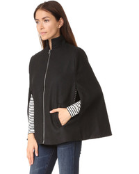 Черное пальто-накидка от BB Dakota