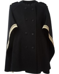 Черное пальто-накидка от Neil Barrett