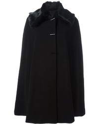 Черное пальто-накидка от Plein Sud Jeans