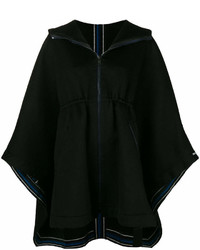 Черное пальто-накидка от Sportmax