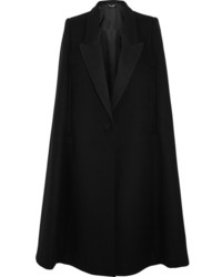 Черное пальто-накидка от Stella McCartney