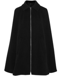 Черное пальто-накидка