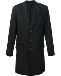 Мужское черное пальто с камуфляжным принтом от Neil Barrett
