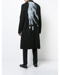 Женское черное пальто с принтом от Nude