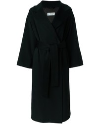 Женское черное пальто от Alberto Biani