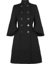 Женское черное пальто от Alexander McQueen