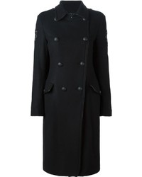 Женское черное пальто от Amen