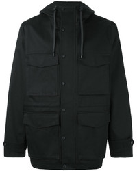 Мужское черное пальто от AMI Alexandre Mattiussi