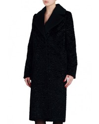 Женское черное пальто от Anastasya Barsukova