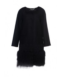 Женское черное пальто от Anastasya Barsukova