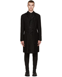 Мужское черное пальто от Ann Demeulemeester