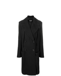 Женское черное пальто от Ann Demeulemeester