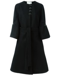 Женское черное пальто от Antonio Berardi
