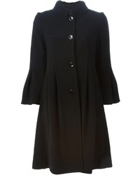 Женское черное пальто от Armani Collezioni