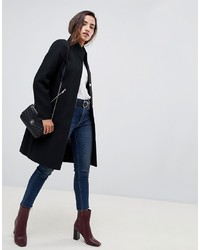 Женское черное пальто от ASOS DESIGN