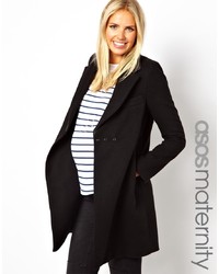 Женское черное пальто от Asos Maternity