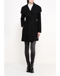 Женское черное пальто от Aurora Firenze