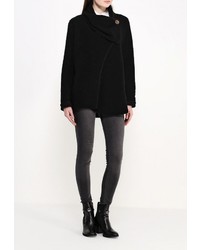 Женское черное пальто от Aurora Firenze