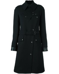 Женское черное пальто от Belstaff