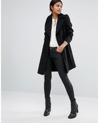 Женское черное пальто от Oasis